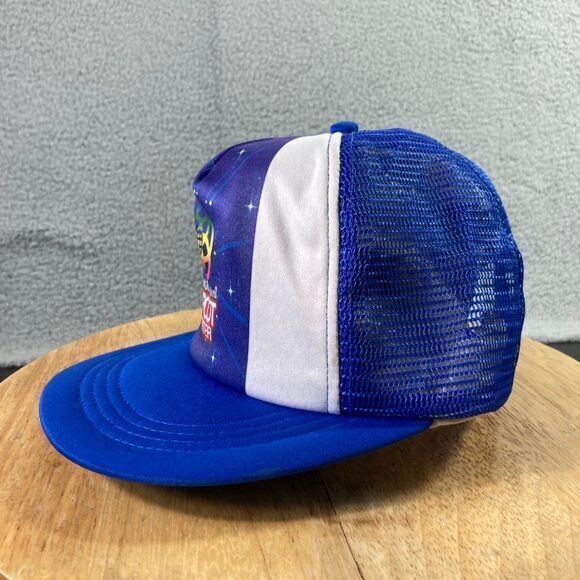 Walt Disney World Epcot Center Vintage Snapback Hat Unisex OSFA Blue Trucker Vtg - Picture 6 of 11